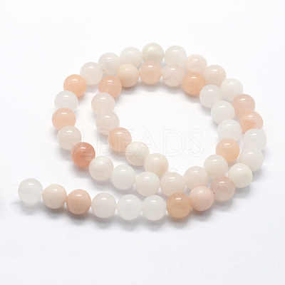 Natural Pink Aventurine Beads Strands G-I199-22-8mm-1