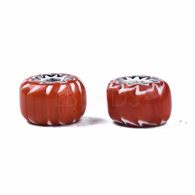 Handmade Millefiori Lampwork Beads LAMP-S197-018-1