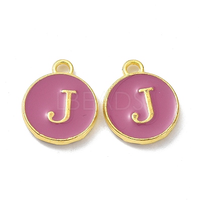 Golden Plated Alloy Enamel Charms ENAM-XCP0001-13J-1