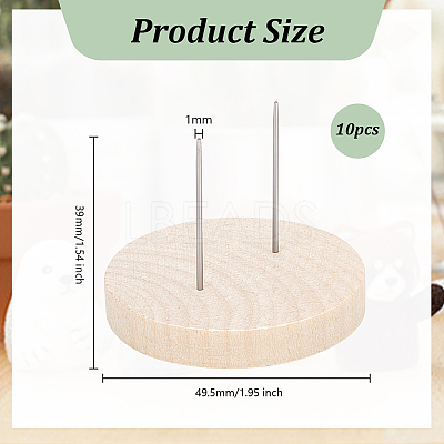 Wooden Crochet Doll Base Support Rack WOOD-WH0131-20B-1