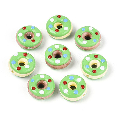 Handmade Porcelain Enamel Beads PORC-K003-09B-1