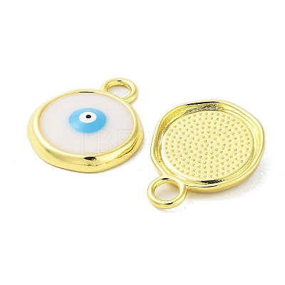 Rack Plating Brass Enamel Pendants KK-A205-07G-1