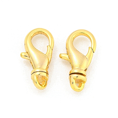 Brass Lobster Claw Clasps KK-K382-03A-G-1