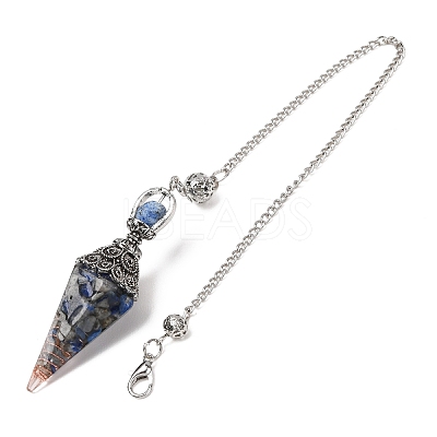 Resin Cone Pointed Dowsing Pendulums GG-CBA040B-03P-1