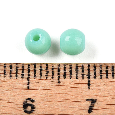 Opaque Solid Color Glass Beads GLAA-N007-4mm-A04-1