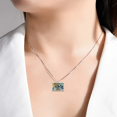 4Pcs 2 Styles Ion Plating(IP) 304 Stainless Steel Open Back Bezel Pendants STAS-LP0005-38-1