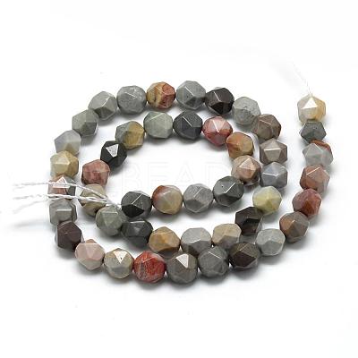 Natural Ocean Jasper Beads Strands G-R448-6mm-11-1