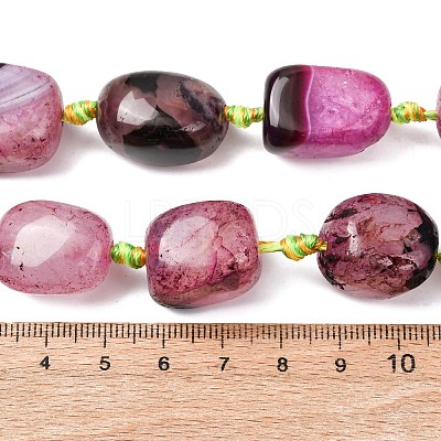 Natural Agate Beads Strands G-F825-G01-01B-1