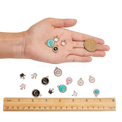 Alloy Enamel Pendant Sets ENAM-SZ0001-34-1