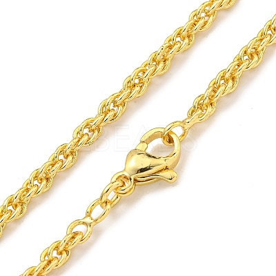 Brass Wheat Chain Necklaces for Women NJEW-G084-24G-1