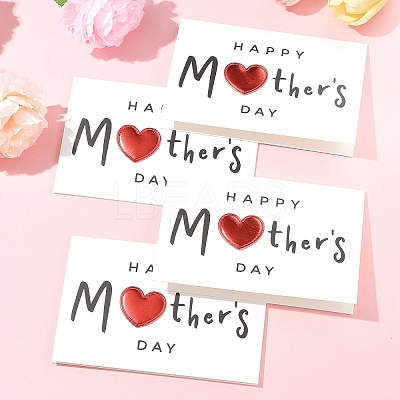 4Pcs Kraft Paper Greeting Cards AJEW-FS0001-30D-1