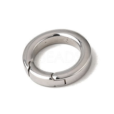 Tarnish Resistant 304 Stainless Steel Spring Gate Rings STAS-D070-01P-2-1