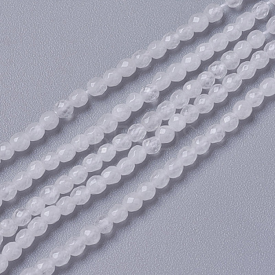 Natural White Jade Beads Strands G-F596-46E-2mm-1