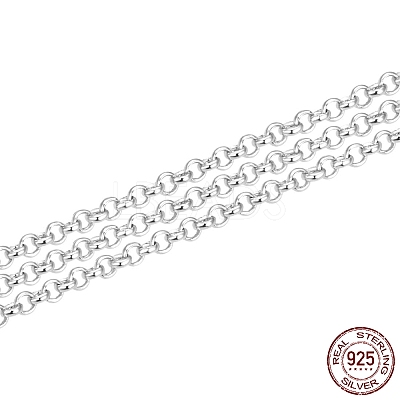 925 Sterling Silver Rolo Chains STER-WH0011-05S-1