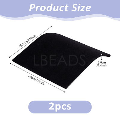 MDF with Velvet Mat Jewelry Necklace Display Stands NDIS-WH0001-29-1