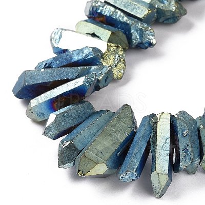 Natural Quartz Crystal Points Beads Strands G-K181-B16-1