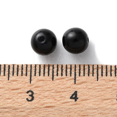 Plastic Imitation Pearl Beads FIND-M059-01B-04-1