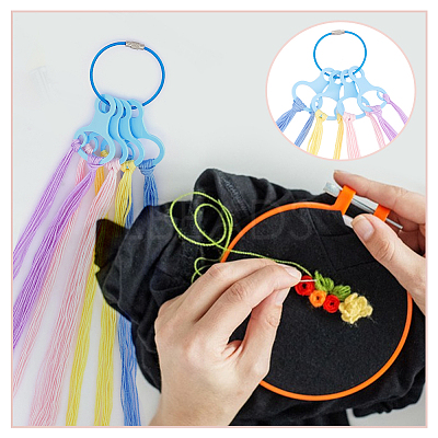 30Pcs Acrylic Spool Floss Bobbins FIND-PH0018-62B-01-1