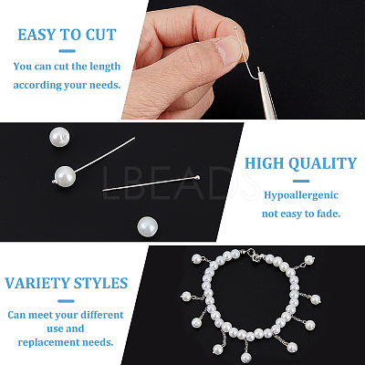 925 Sterling Silver Ball Head Pins STER-BC0002-16B-1