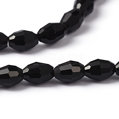 Faceted Glass Beads Strands X-GC891Y-3-1