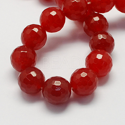 Natural White Jade Bead Strands G-R166-8mm-10-1