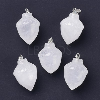 Natural Quartz Crystal Pendants G-G842-01G-1