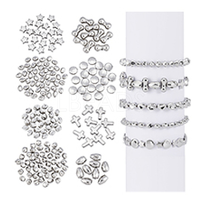 8 Sets 8 Styles CCB Plastic Beads Sets CCB-PH0001-30-1