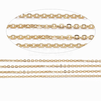 3.28 Feet Ion Plating(IP) 304 Stainless Steel Cable Chains X-CHS-H007-01G-1