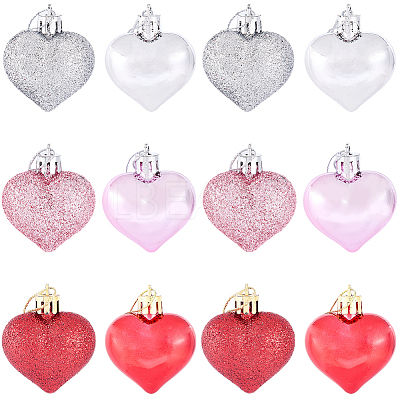 36Pcs 6 Colors PS Plastic Pendant Decorations FIND-SP0005-44-1