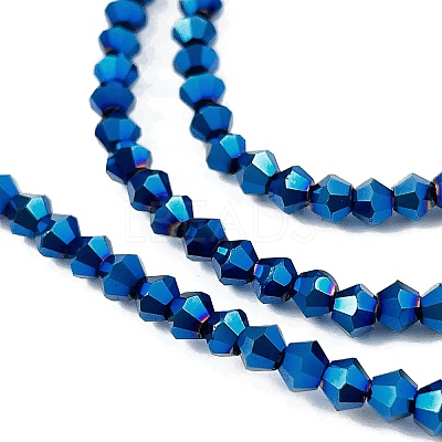 Transparent Electroplate Glass Beads Strands EGLA-A039-T3mm-UA03-1