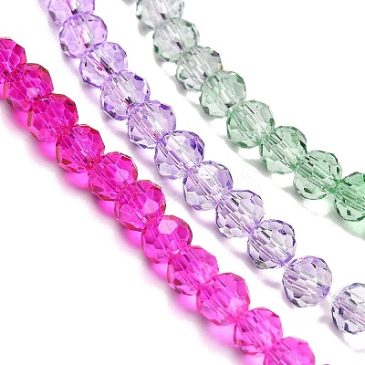 Transparent Painted Glass Beads Strands LS-DGLA-A034-T3mm-A06-1