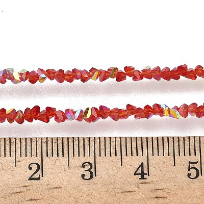 Electroplate Transparent Glass Beads Strands EGLA-P061-04C-AB04-1