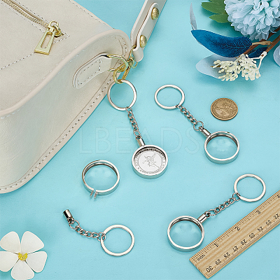 4Pcs Alloy Keychain Clasps KEYC-FG0001-17P-1