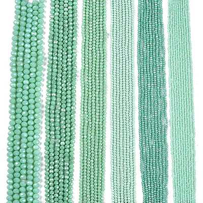 Electroplate Glass Beads Strands EGLA-A044-P2mm-A14-1