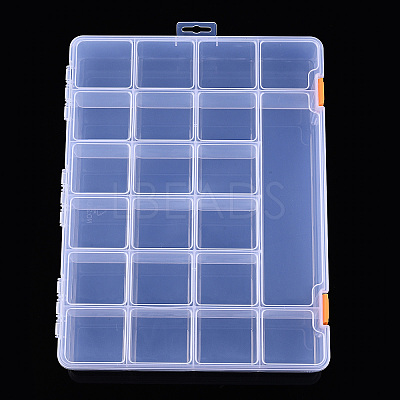 Rectangle Polypropylene(PP) Bead Storage Container CON-N013-07-1