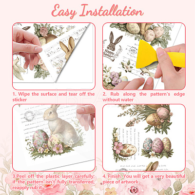 3 Sheets 3 Styles PVC Waterproof Decorative Stickers DIY-WH0404-593-1