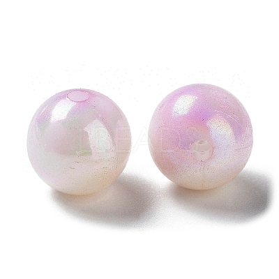 Two Tone Opaque Acrylic Beads SACR-P024-01B-W12-1