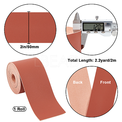 2M Flat Microfiber Imitation Leather Cord FIND-WH0420-75D-02-1