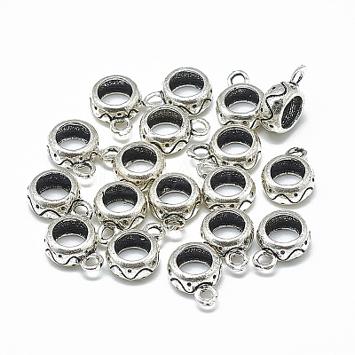 Thailand 925 Sterling Silver Tube Bails STER-T002-17AS-1