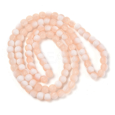 Frosted Crackle Glass Beads X1-GLAA-U001-6mm-M05-1