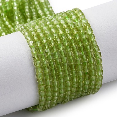Natural Peridot Beads Stands G-H042-B31-01-1