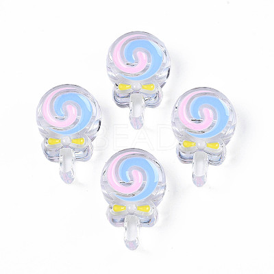 Transparent Acrylic Beads X-ACRC-S039-04-1