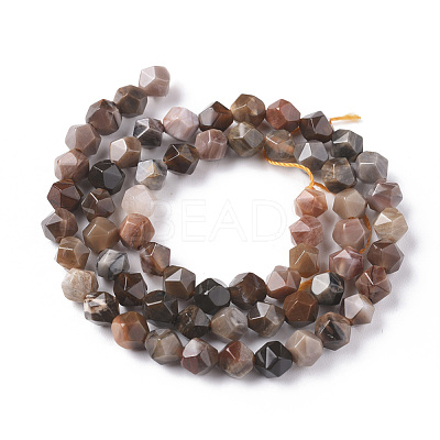 Natural Petrified Wood Beads Strands G-F668-02-6mm-1