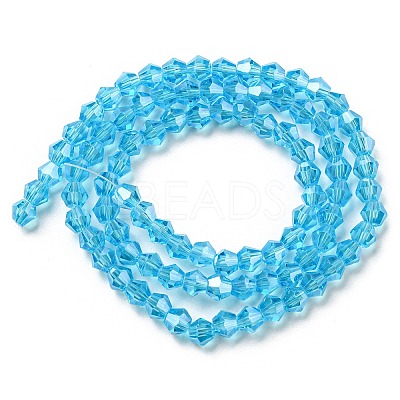 Transparent Electroplate Glass Beads Strands LS-EGLA-A039-T4mm-A19-1