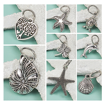 Tibetan Style Alloy Pendants PALLOY-PH0013-34AS-1