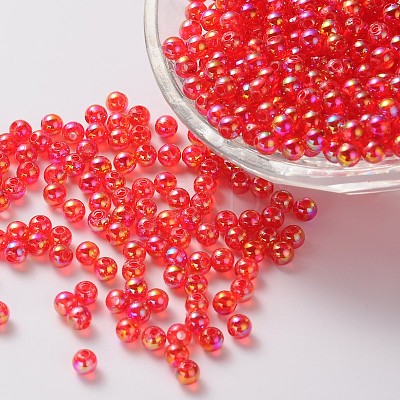 Eco-Friendly Transparent Acrylic Beads PL733-3-1