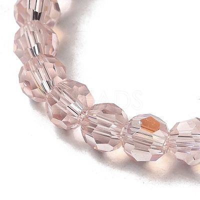 Electroplate Transparent Glass Beads Strands LS-EGLA-A035-T6mm-L20-1