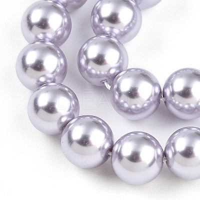 Baking Paint Pearlized Glass Pearl Bead Strands HY-N002-8mm-A04-1
