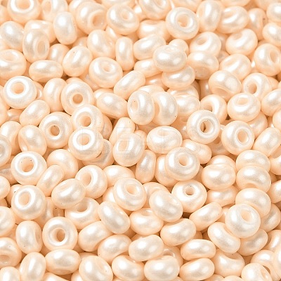 Baking Paint Luster Glass Seed Beads SEED-B001-04A-02-1