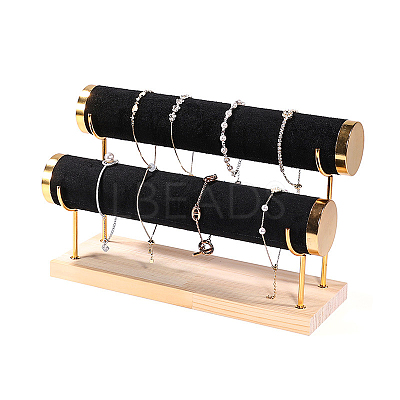 Velvet 2 T Bar Bracelet Display Rack PW-WG82072-14-1